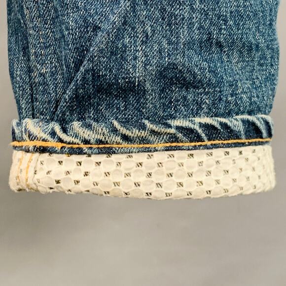 JUNYA WATANABE SS16 Size XS Blue Multi Color Denim Patchwork Jeans - Picture 3 of 7